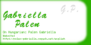 gabriella palen business card